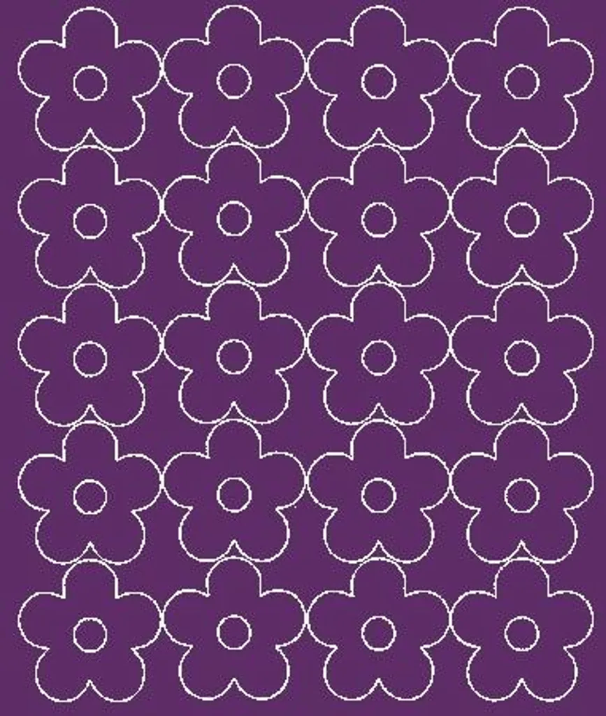 Adesivi Murali Fiori per Finestre Viola Opaco 20 Pezzi - Shop Online