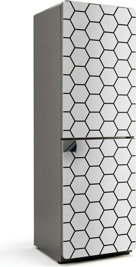 Sechseckiges Zellmuster – Magnetische Kühlschrank Abdeckung – Dekorfolie magnetisch Küche – Kühlschrank Magnet Deko – selbstklebende Mag...