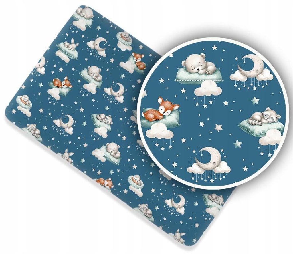 Spannbettlaken für Kinderbett 60x120 cm - 100% Baumwolle - Produktbild 