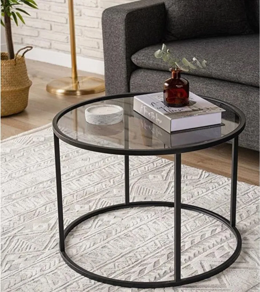 Table basse de salon Startis 60 cm : idéale pour petits espaces et studios