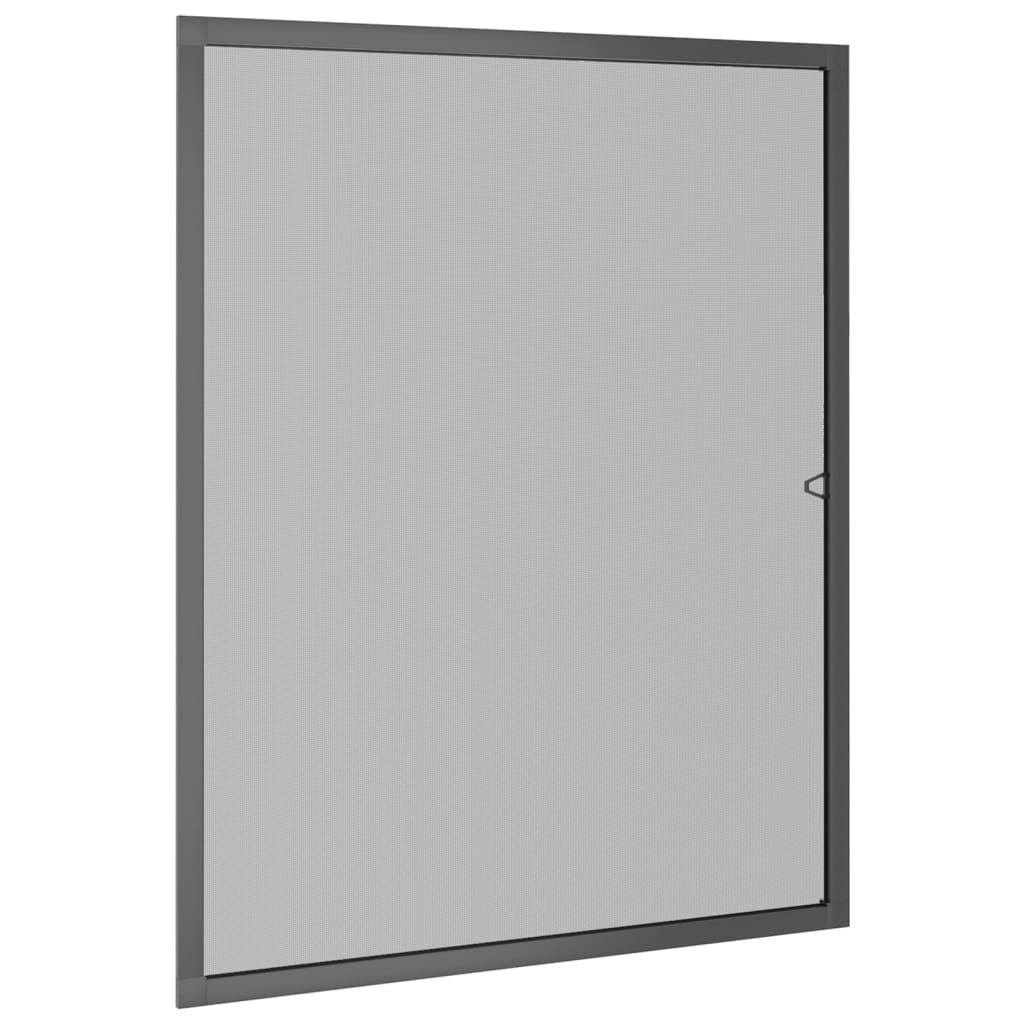vidaXL Insektenschutz für Fenster Anthrazit 100x120 cm