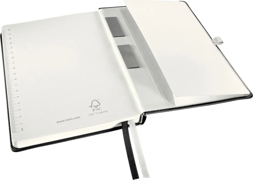 Carnet de notes A5 couverture rigide Leitz Style blanc satiné 160 p. - 4