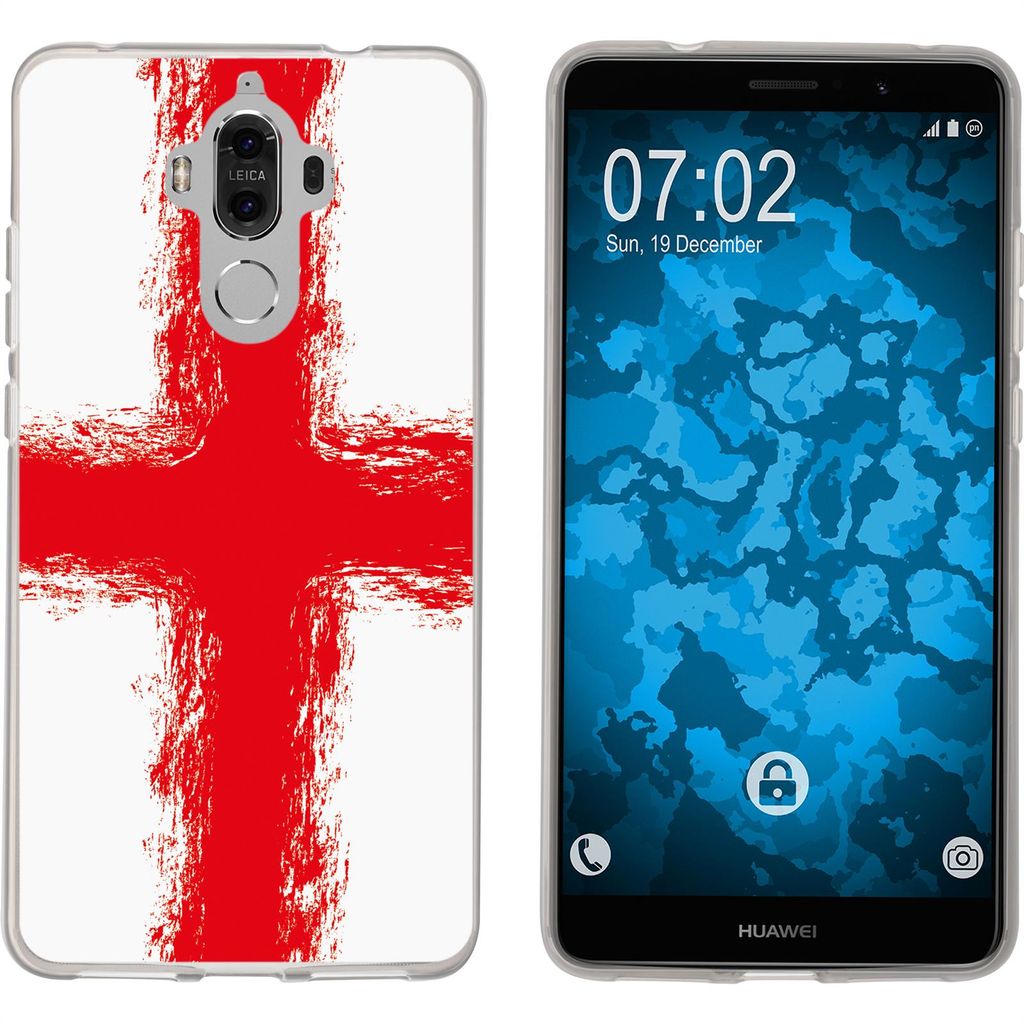 PhoneNatic Case kompatibel mit Huawei Mate 9 Silikon-Hülle WM England M4
