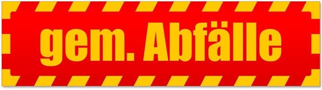 Kiwistar - Autoaufkleber - Rot - 60 x 16 cm - gem. Abfälle gestreift - Hinweis Aufkleber Sticker für Auto, Kfz, Fahrrad, PKW, LKW