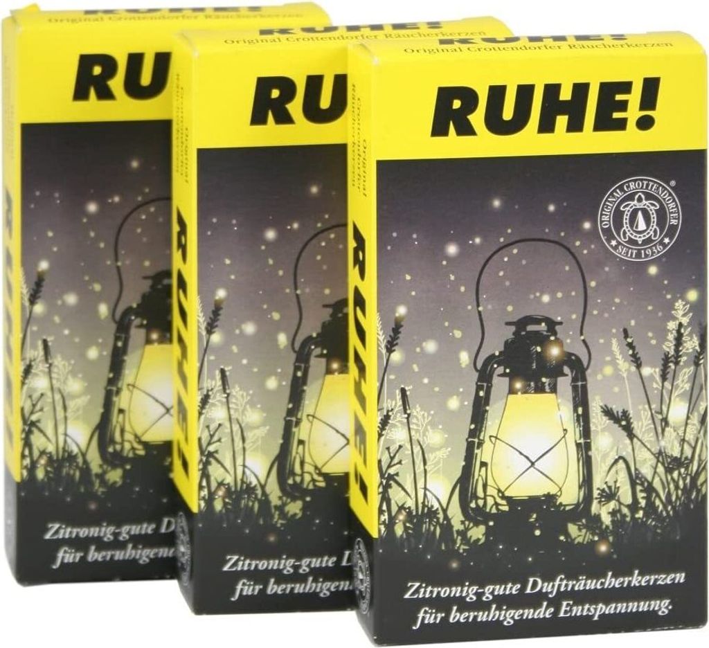 3 x Crottendorfer - RUHE! - Vonné sviečky RUHE! - balenie Obrázok produktu 