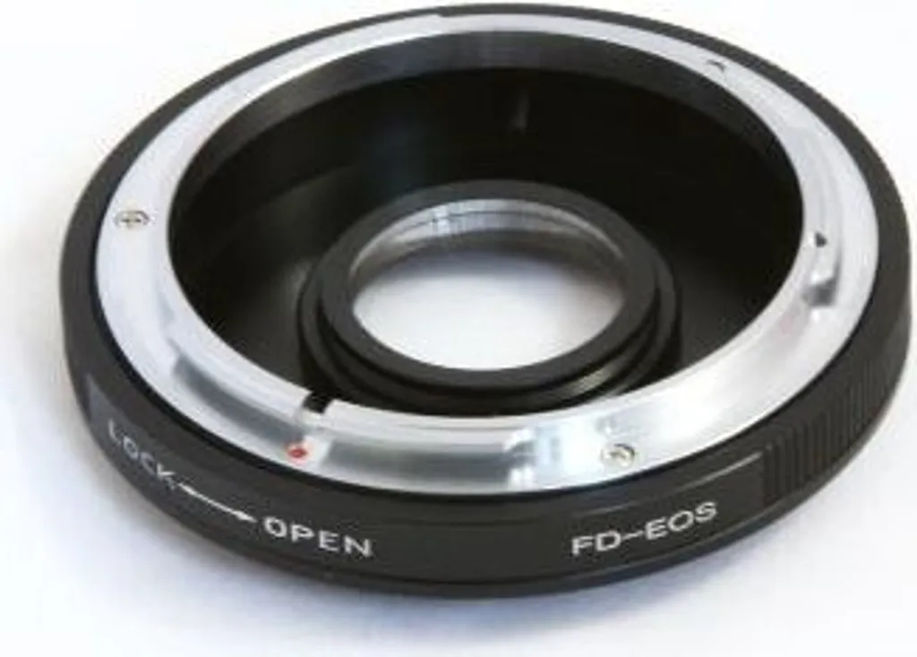 Adaptateur Objectif Canon FD vers EOS EF EF-S en Métal Noir 010989