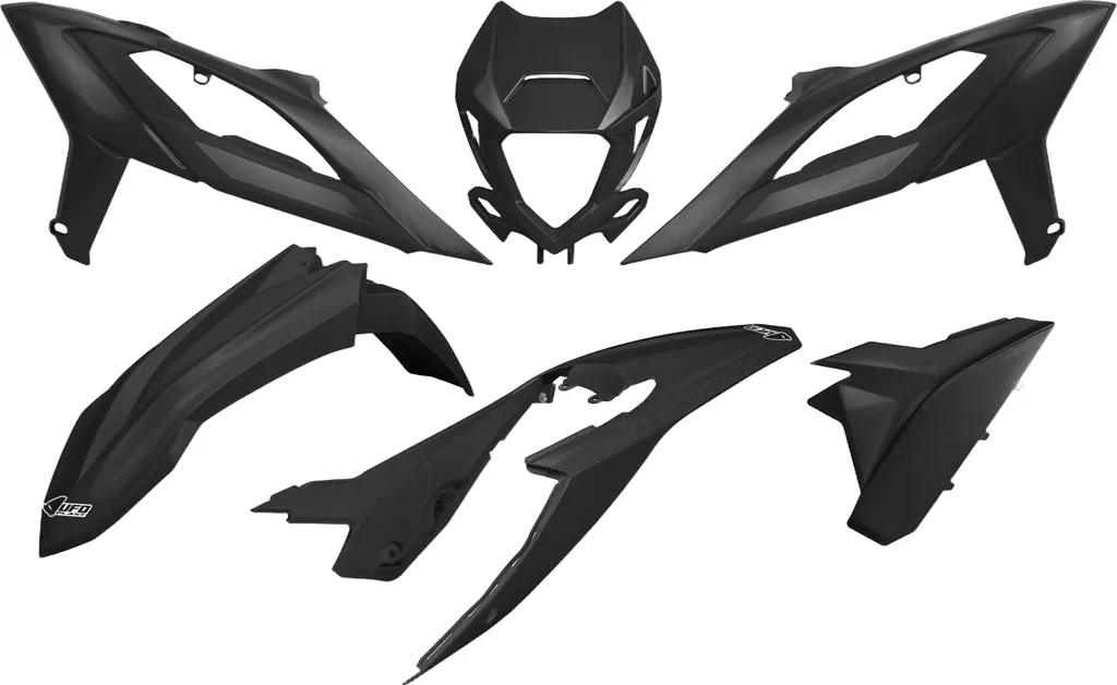 Plastiques Beta RR Enduro 2023-2024 : Kit UFO Noir pour Rénovation Moto
