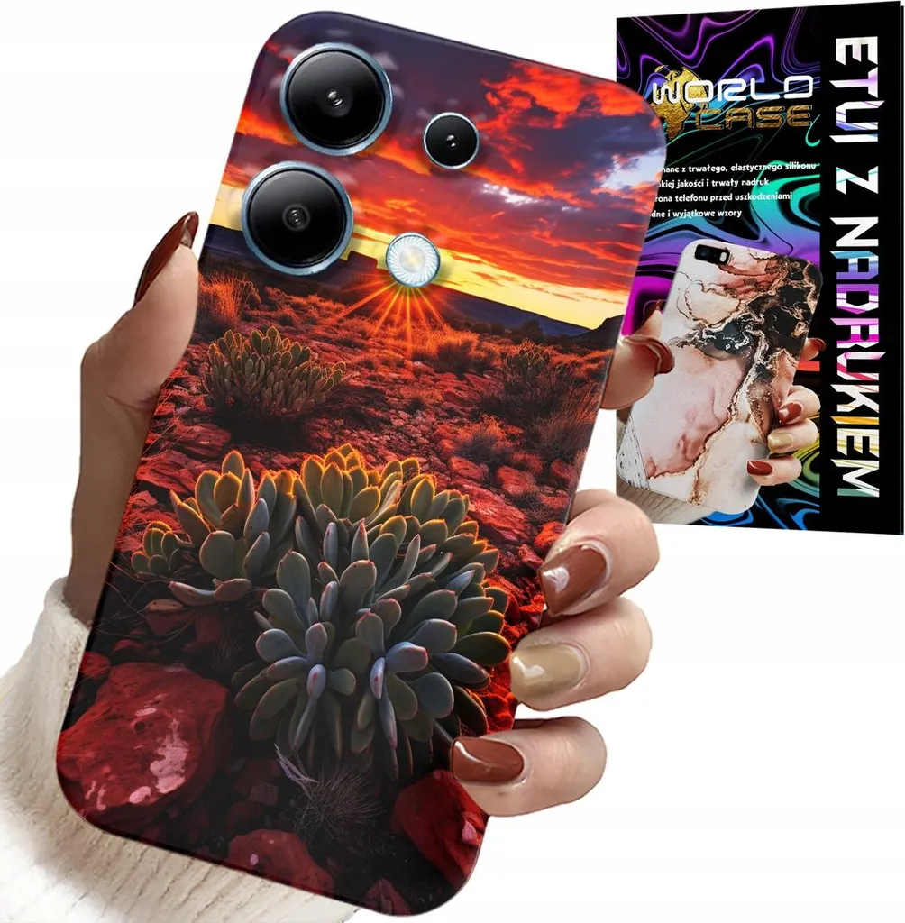 Custodia per Xiaomi Note 13 4G - Custodia con vista sul deserto messicano + vetro