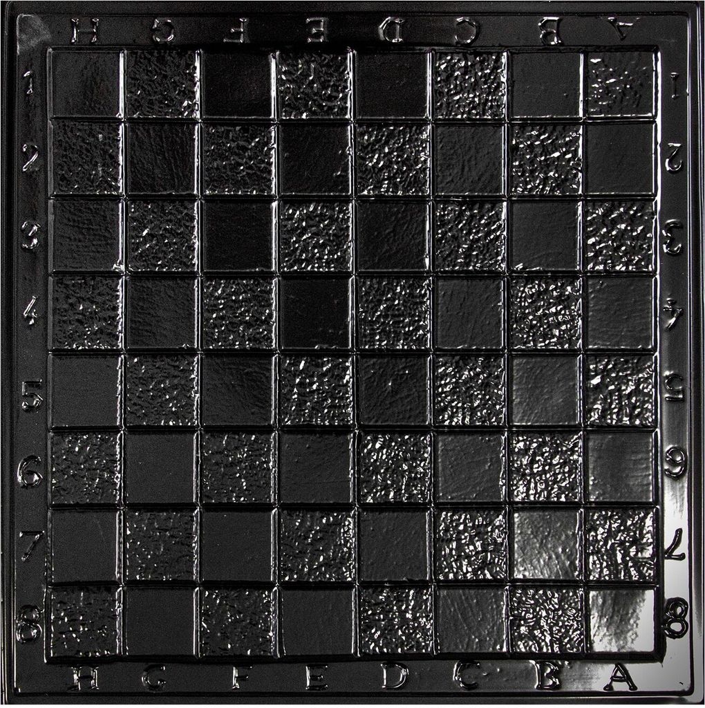 SELVA Schachbrett-Gießform, PVC, reliefartig, 42 x 42 cm, Germany