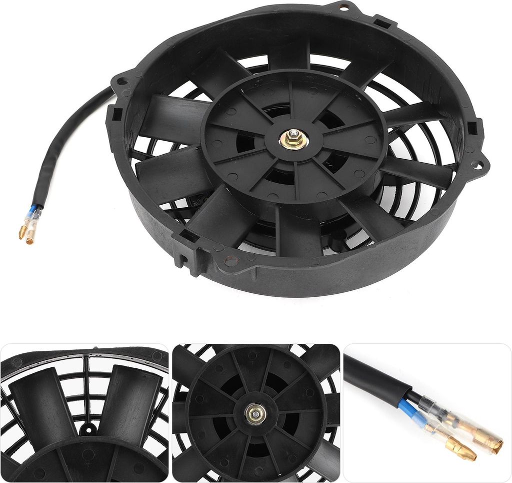 Ventilateur De Refroidissement Universel 10 Pouces 12V 80W 2400 RPM – Idéal Voiture, Camion, Clim & Radiateur