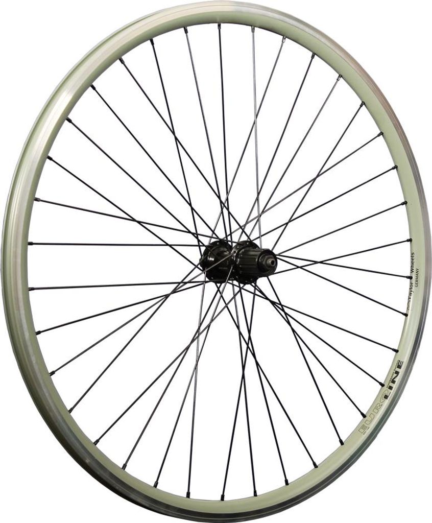 28 Zoll Hinterrad Hohlkammer DT Swiss Shimano Deore FH-T610 grün