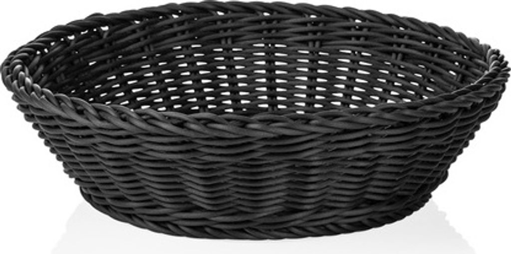 Tischkorb Korb schwarz Gastro rund ø 29 cm, Polypropylen