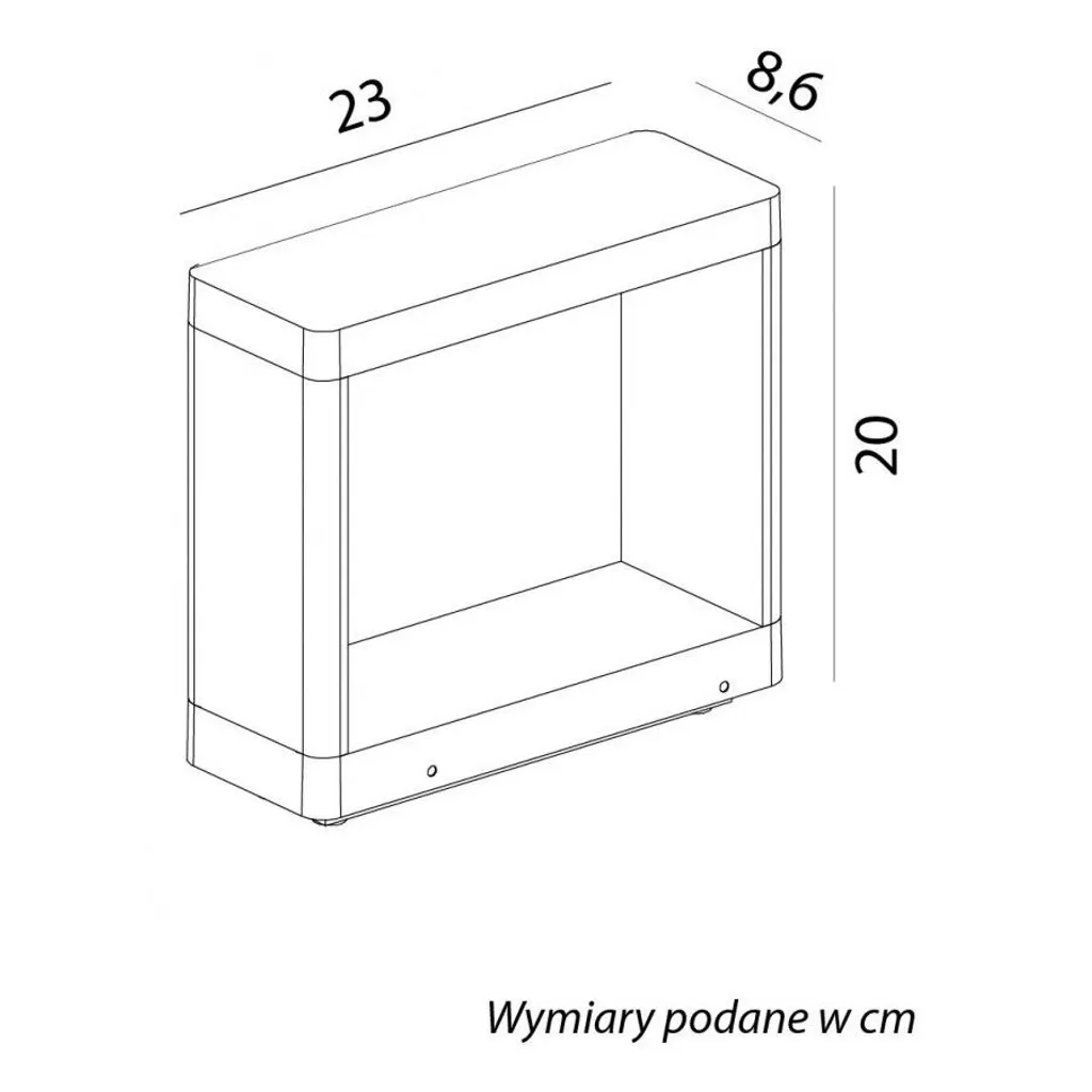 Éclairage extérieur LED 9W étanche IP65 anthracite haute luminosité