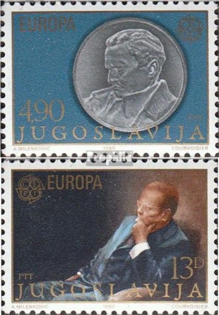 Briefmarken Jugoslawien 1980 Mi 1828-1829 (kompl.Ausg.) postfrisch Europa