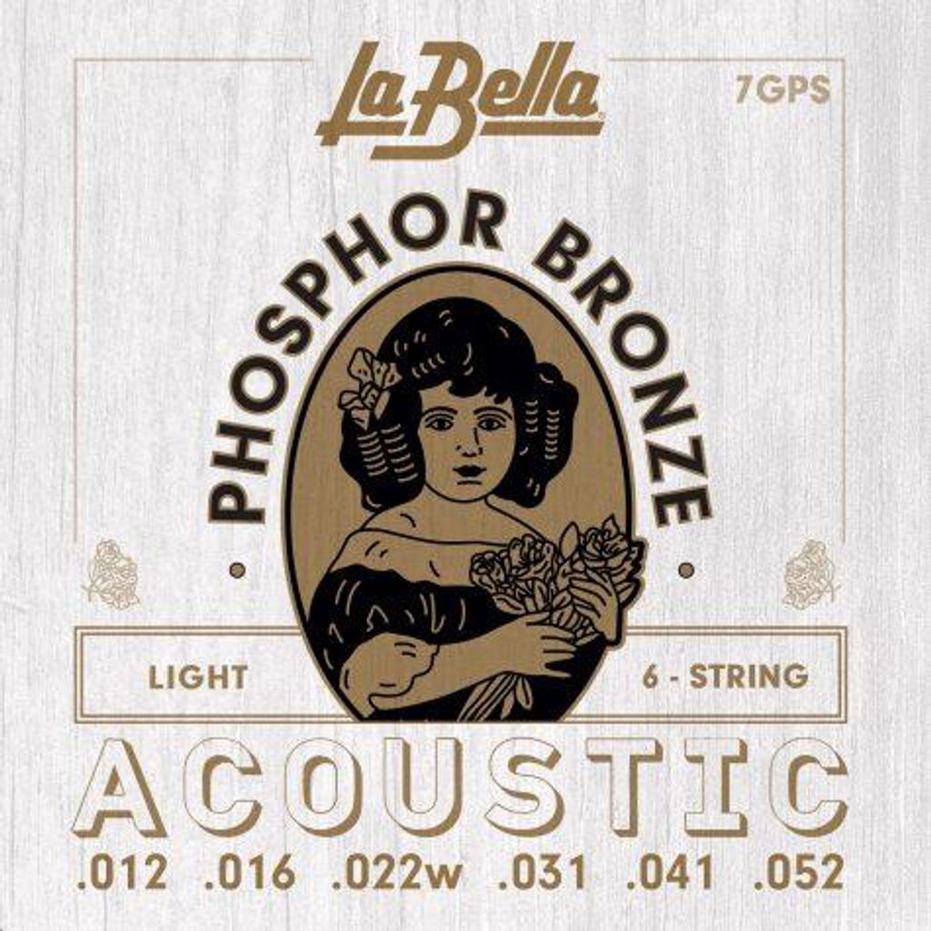 La Bella 7GPS Phosphor Bronze Saiten für Akustikgitarre Produktbild 
