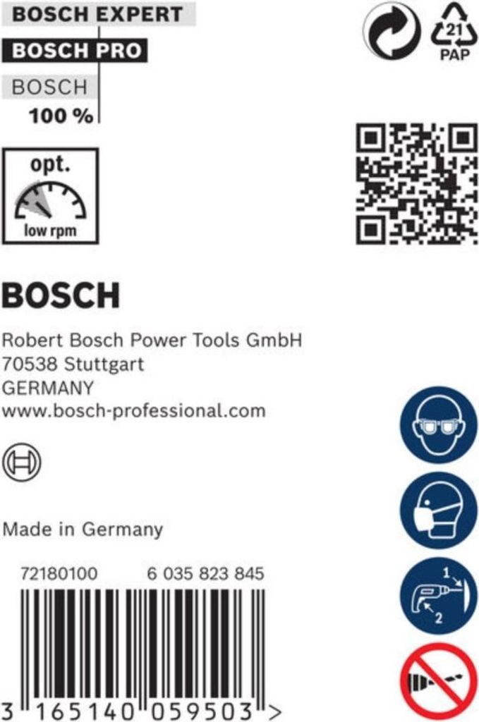 Foret d'installation Bosch PRO Wood HSS 12 x 100 x 600 mm - Image du produit 