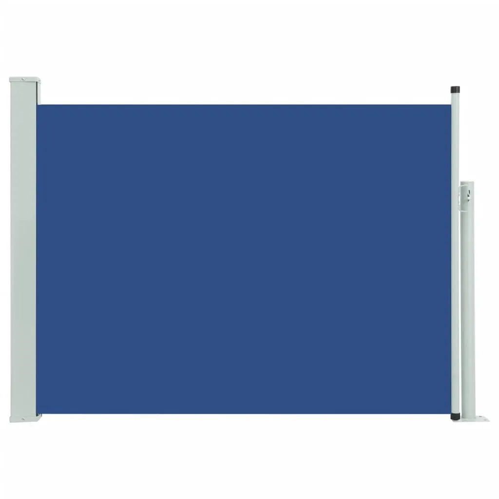 Frangivento Estensibile Blu 100x500cm | Paravento Laterale da Esterno