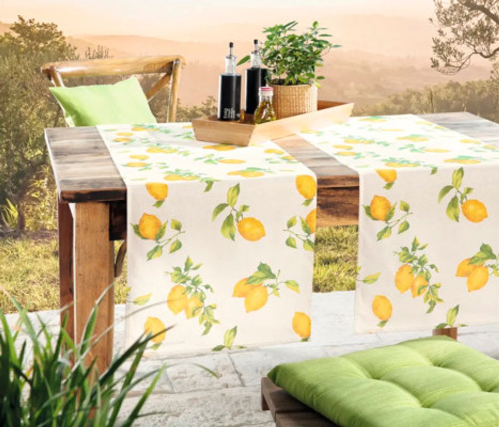 Tischläufer Zitrone 40x140 cm