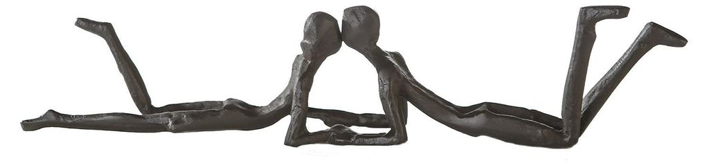 Escultura de metal, par, representando el amor, color Imagen del producto 