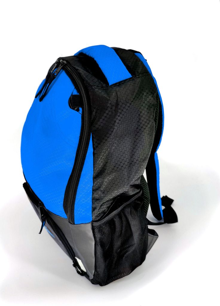 Ökologische Sporttasche Pelota - Wasserdicht - Blau und Schwarz