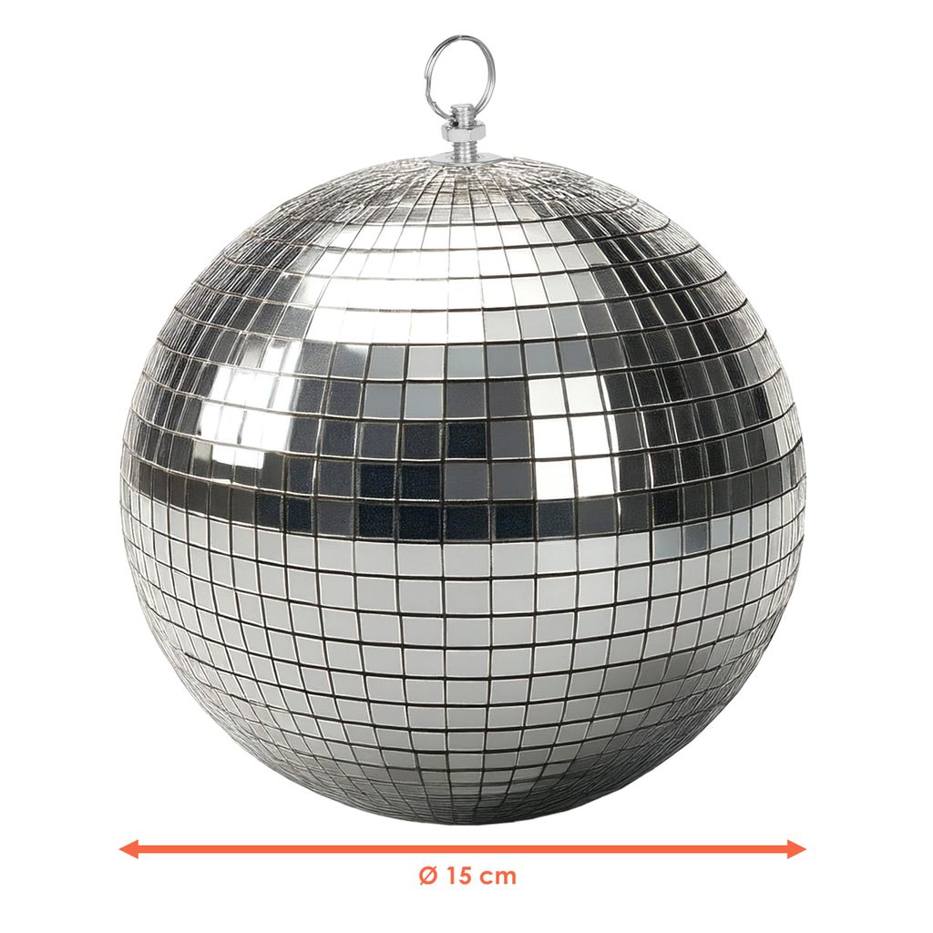 Discokugel mit Haken zum Aufhängen - Ø 15 cm - Spiegelkugel Produktbild 2