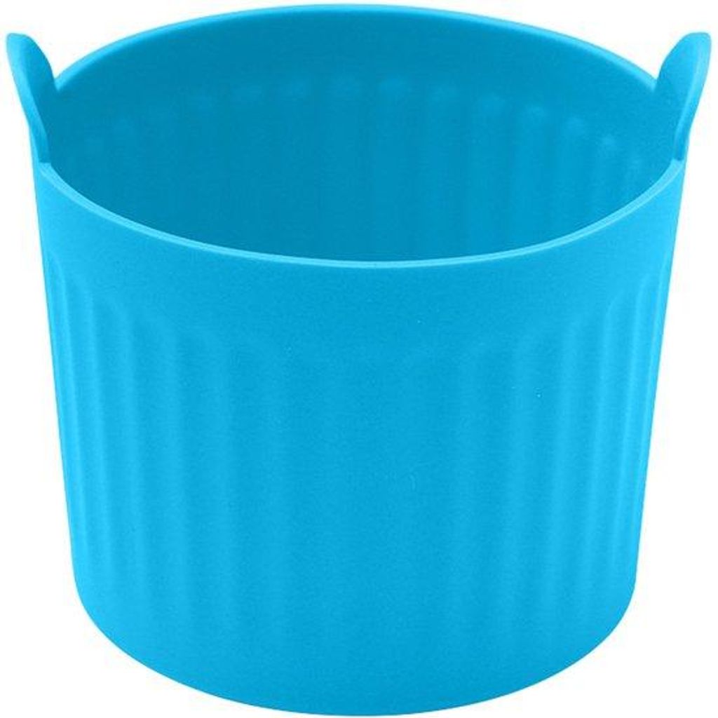 Silikonische Backformen für Airfryer, 5 Stück, grau, antihaft, für Eier, Cupcakes, Muffins, Pudding, Torte, Creme.