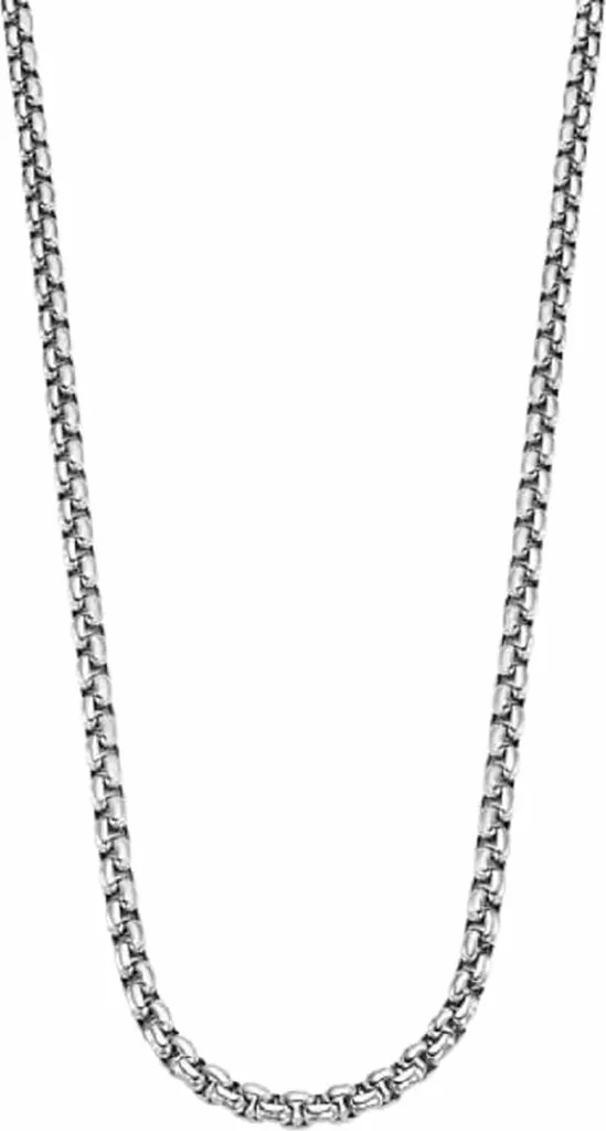 Collier Homme Lotus Style LS2299-1/1 en Acier Inoxydable Noir et Argent