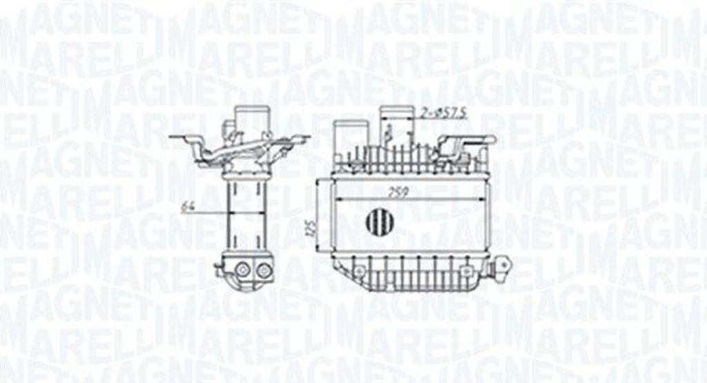 Ladeluftkühler MAGNETI MARELLI 351319205310