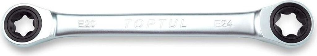 TOPTUL Ratschenringschlüssel AOAC1418 181mm Chrom-Vanadium-Stahl
