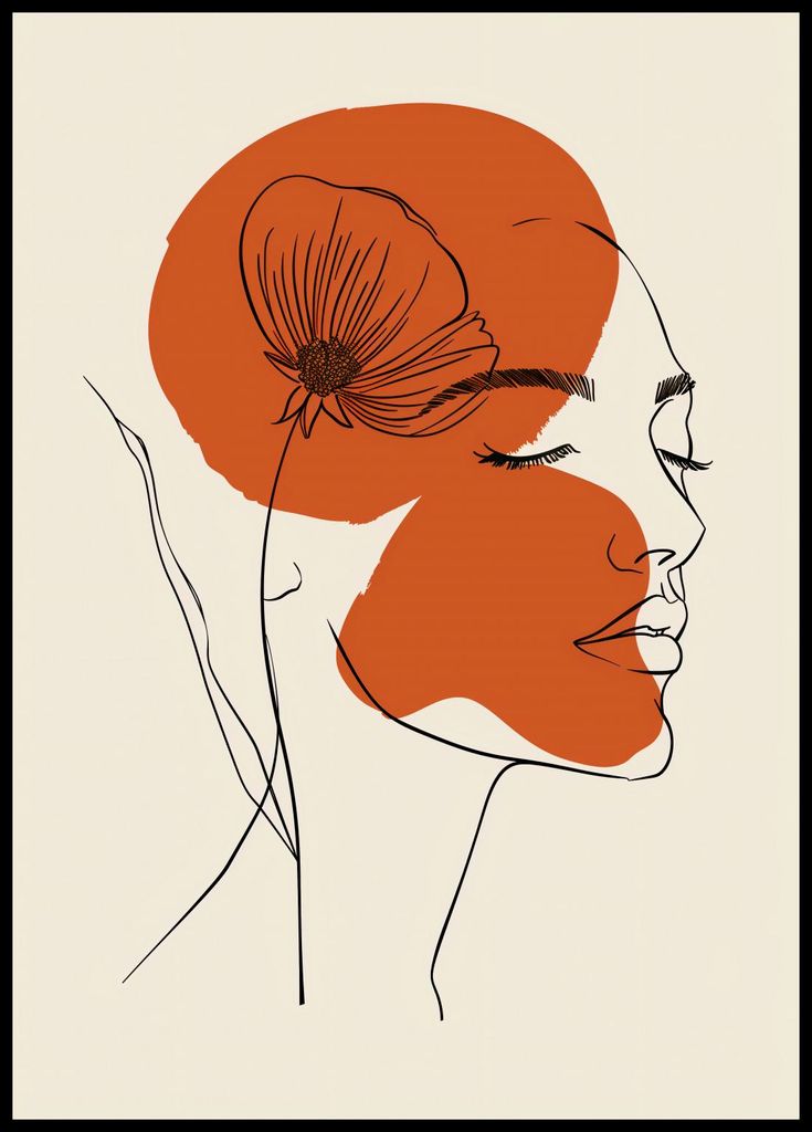Plakat 64x90cm Wärme der Blume