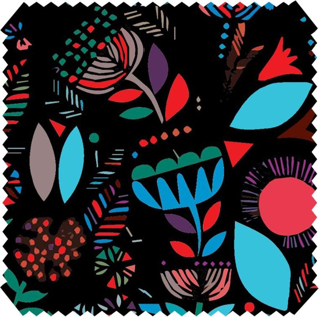 novely BASEL FOLINE Art Deco - Bedruckter Polsterstoff - Ultraweicher Möbelstoff - Print Dekostoff - Robuster Samtstoff - Meterware 1lfm - Farbe...