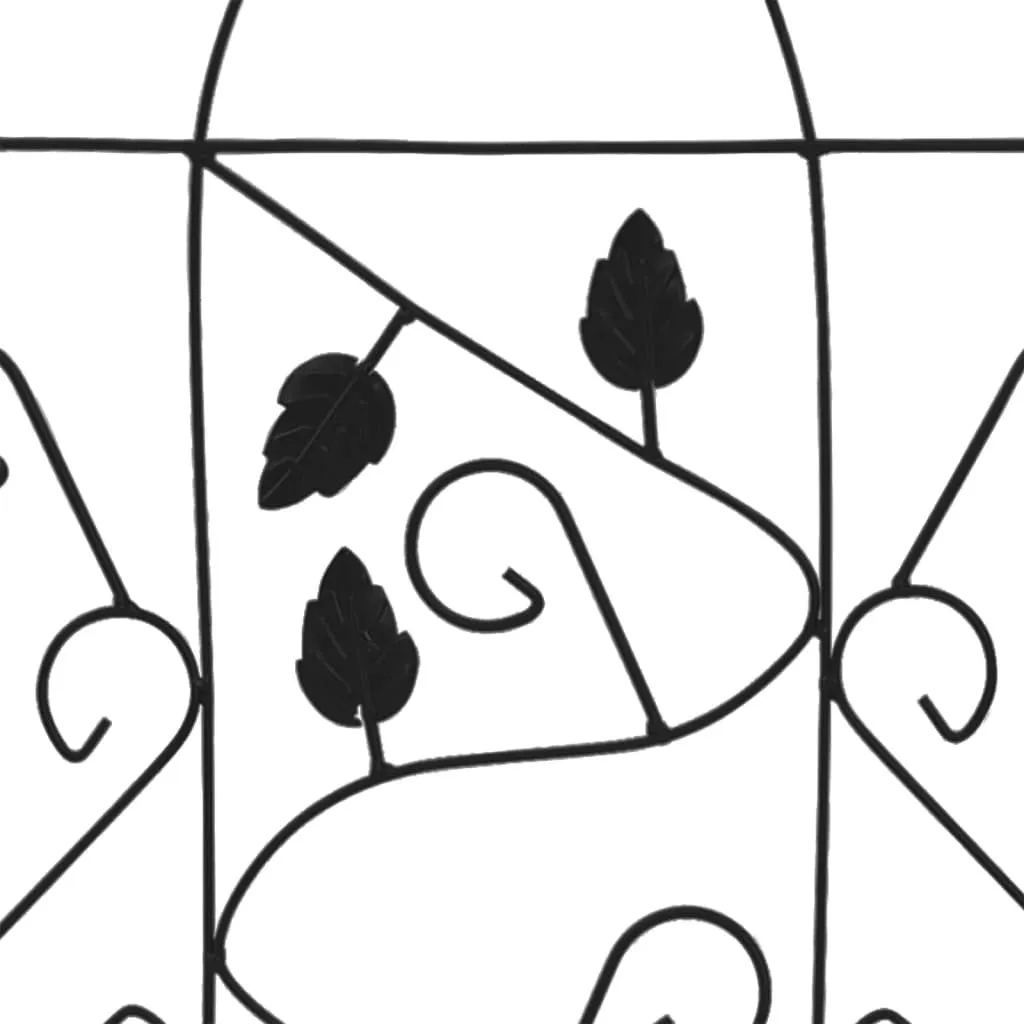 Treillis en fer noir 40x100 cm vidaXL - Support métallique résistant