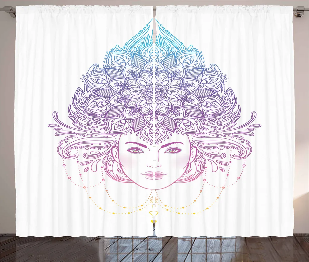 Tenda Etnica ABAKUHAUS 280x175 cm | Diva Tribal Boho Fucsia Blu