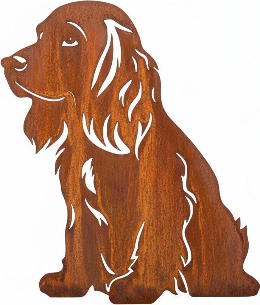 Edelrost Cocker Spaniel - Rost Deko Hund Rostfigur Produktbild 