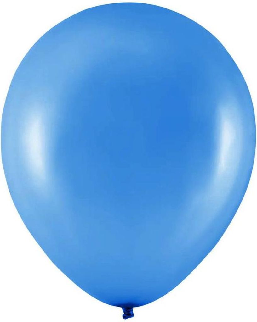 100 Luftballons in Königs Blau Metallic 30cm