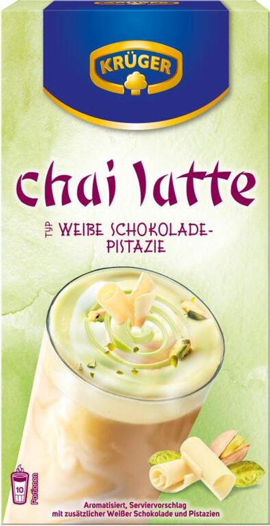 Krüger Chai Latte biela čokoláda s pistáciami 10x25g Obrázok produktu 