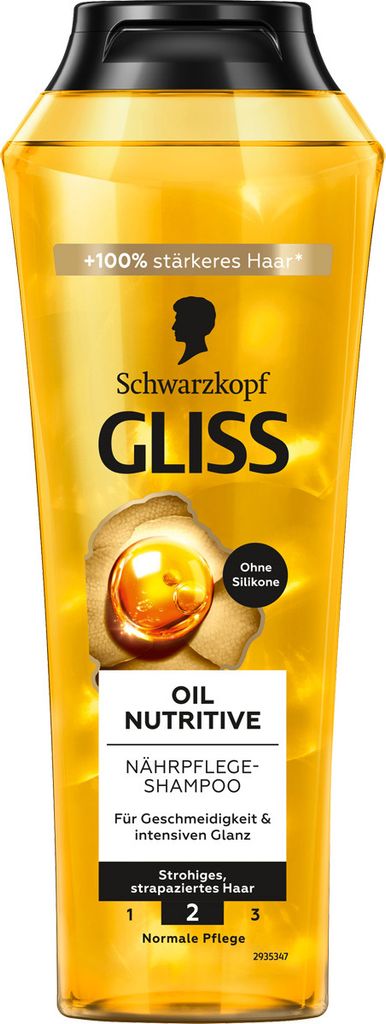 Gliss Kur Oil Nutritive Nährpflege Shampoo ohne Silikone 250ml