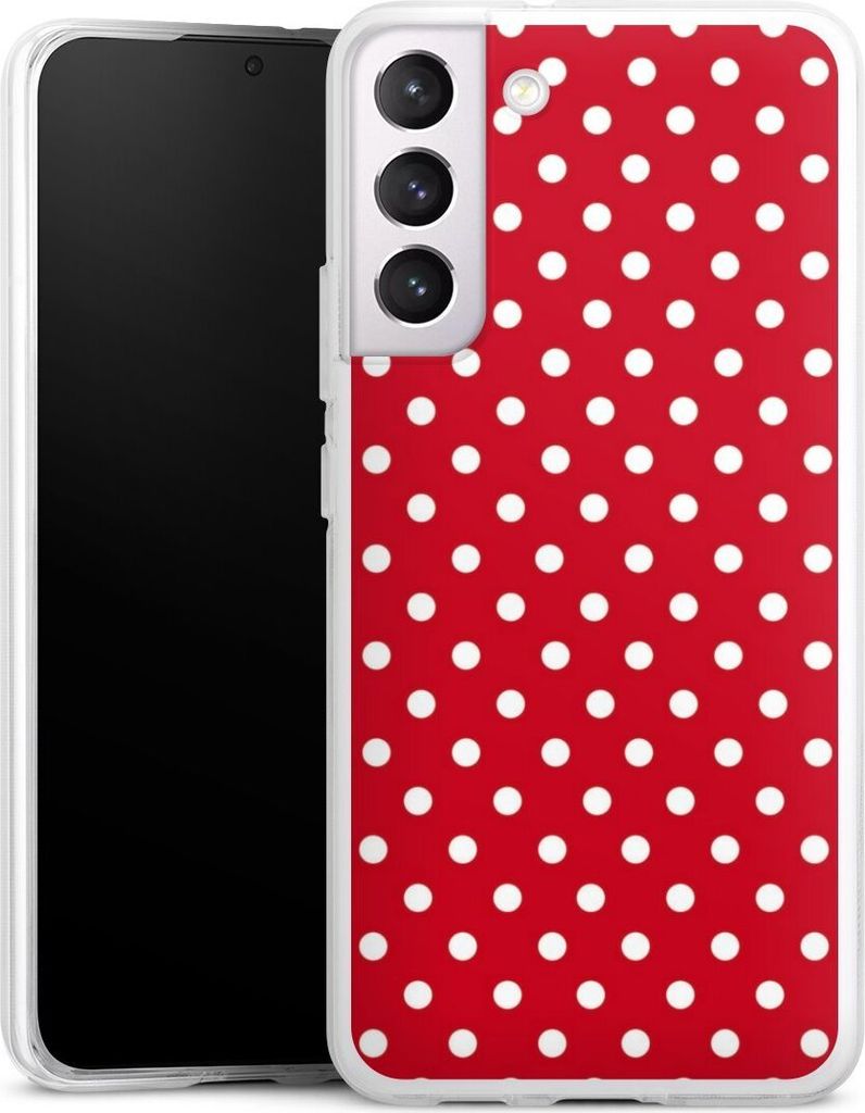 DeinDesign Handyhülle für Samsung Galaxy S22+ Silikon Hülle Case Smartphone Schutzhülle Polka Dots Punkte Retro