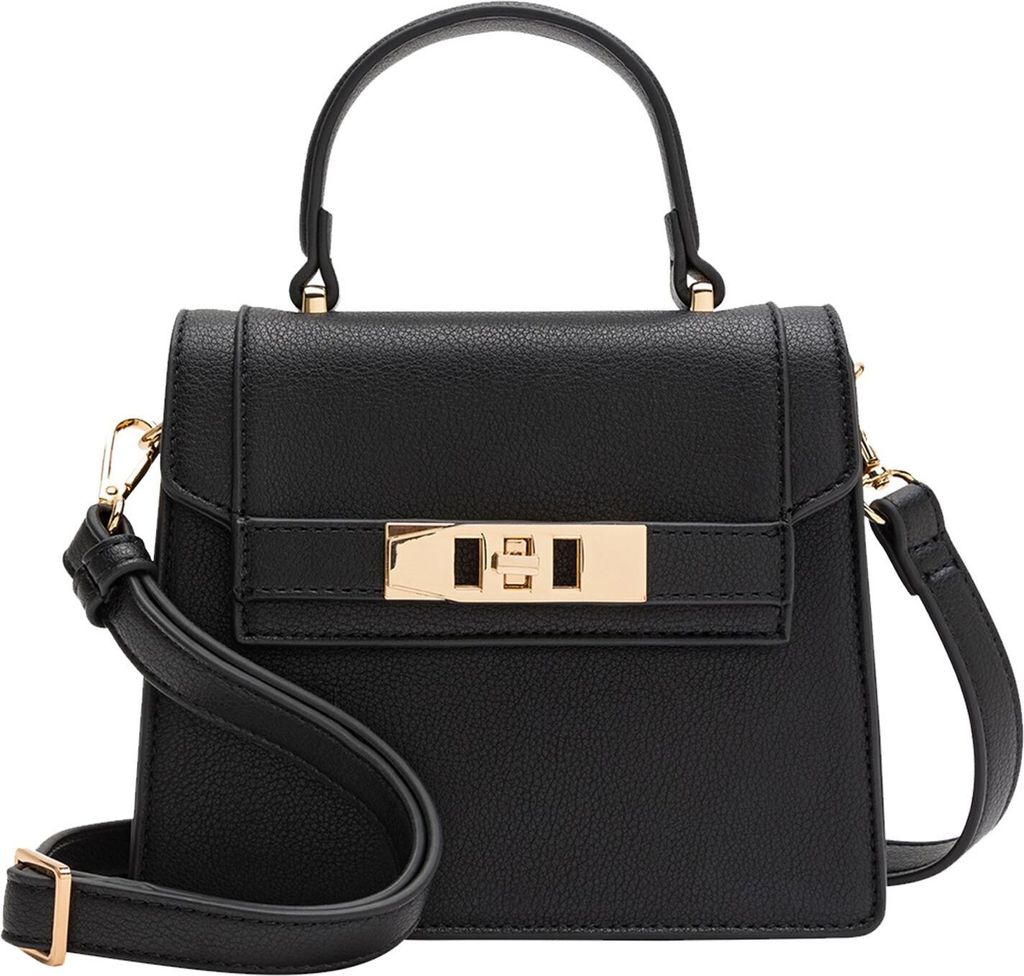 L.CREDI Umhängetasche Handtasche Konstanze Crossbody Bag Black schwarz
