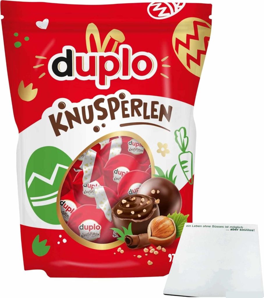 duplo Knusperlen Ostern (97,5g Packung) + usy Block