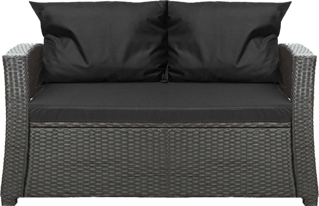 Cuscini per divano da giardino - Nero| Seduta 110x50x7, Immagine del prodotto 