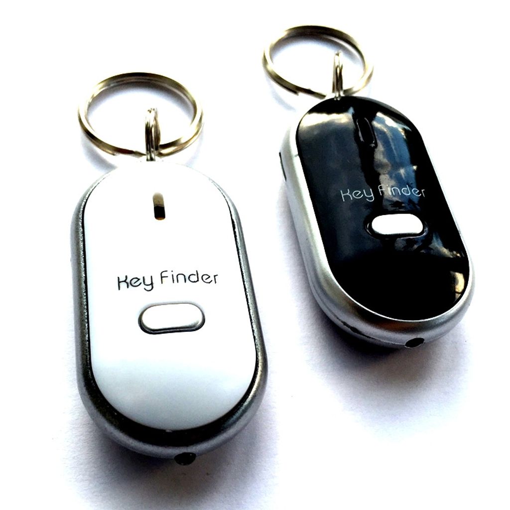 2x Schlüsselfinder Key Locator LED Taschenlampe schwarz Schlüsselanhänger 