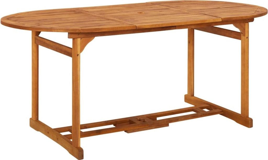 Garten-Esstisch 180x90x75 cm Massivholz Akazie