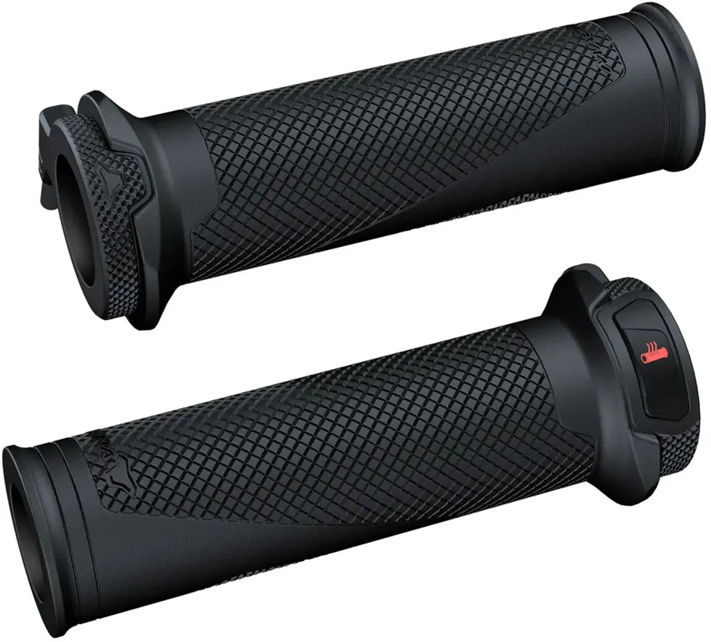 Poignées Chauffantes Macna Noir Taille Unique pour Guidon de Moto Standard