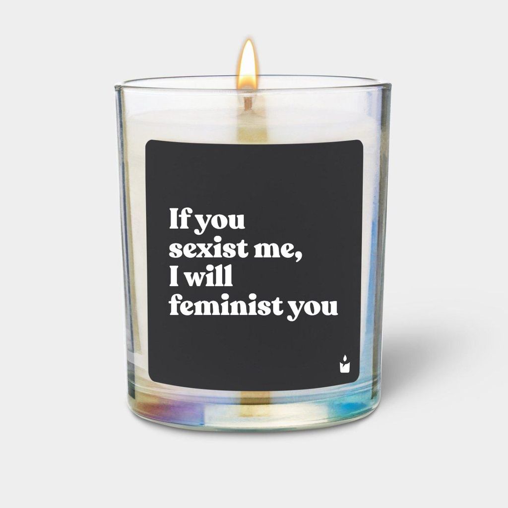 ChattyCandles Duftkerze Rainbow Woody If you sexist me, I will feminist you