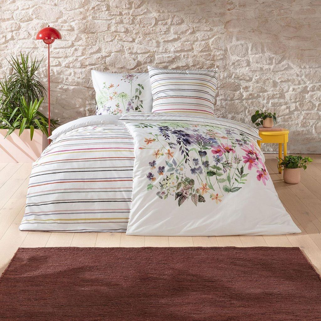 Estella Wendebettwäsche Willow" bunt 1x 155x220 cm + 1x 80x80 cm"