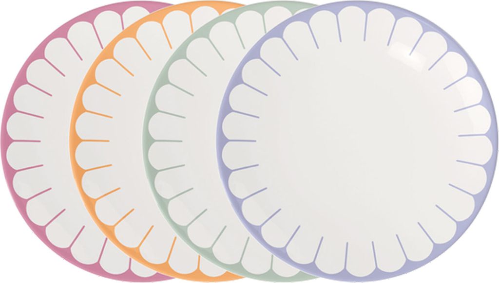 Villeroy & Boch Fleur Couleur Speiseteller-Set ø 26,6 cm Produktbild 