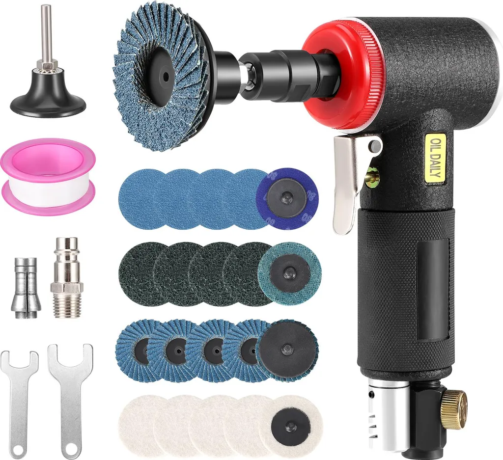 Die Grinder 90° Elettrica Nera | Pinza 6,35mm Alta Velocità Rete