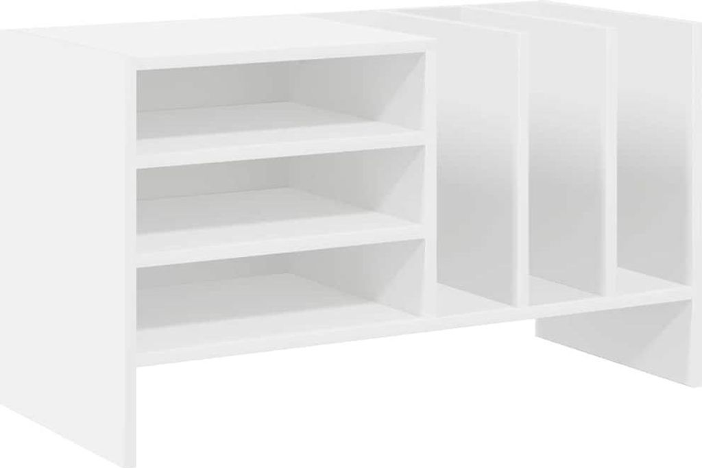 Szafka na płyty winylowe z półką Biały 78,5 x 35 x 45 cm Zdjęcie produktu 