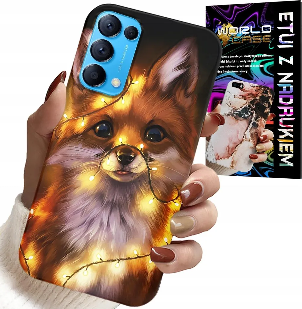 Custodia Oppo Find X3 Lite Volpe della Foresta + Vetro Temperato 9H